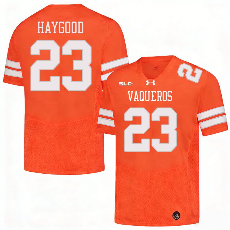 UT Rio Grande Valley Vaqueros #23 Jaiden Haygood College Football Jerseys,Uniforms-Orange